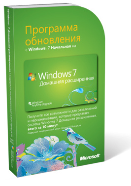 Microsoft Windows Anytime Upgrade (WAU) Windows 7 Starter to Windows 7 Home Premium
