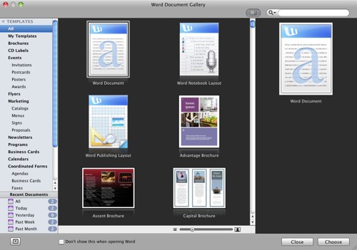 Microsoft Word Mac 2011